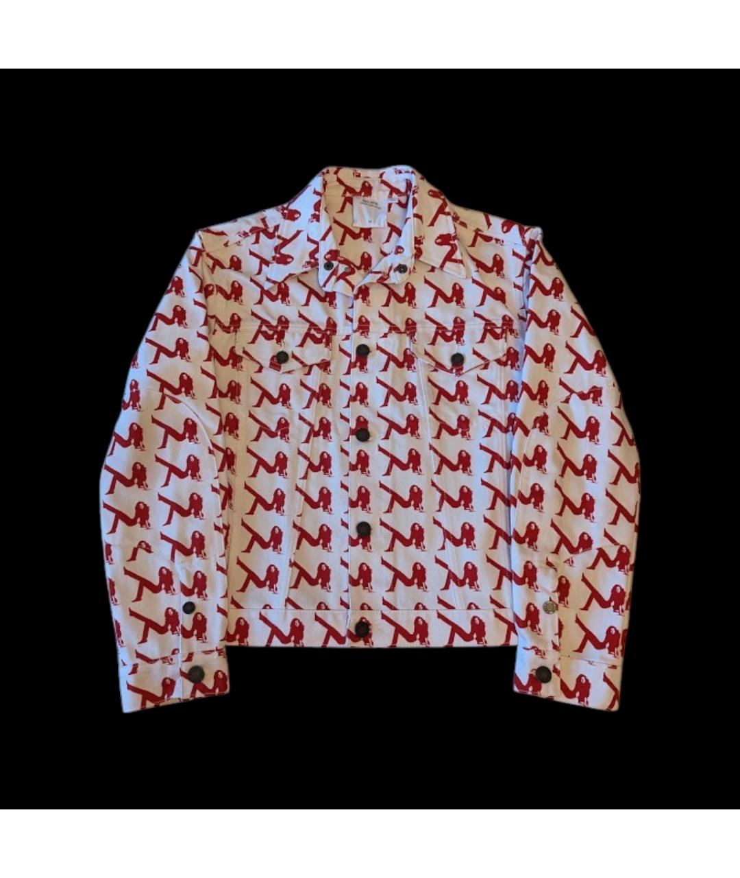 RAF SIMONS Белая деним куртка, фото 10