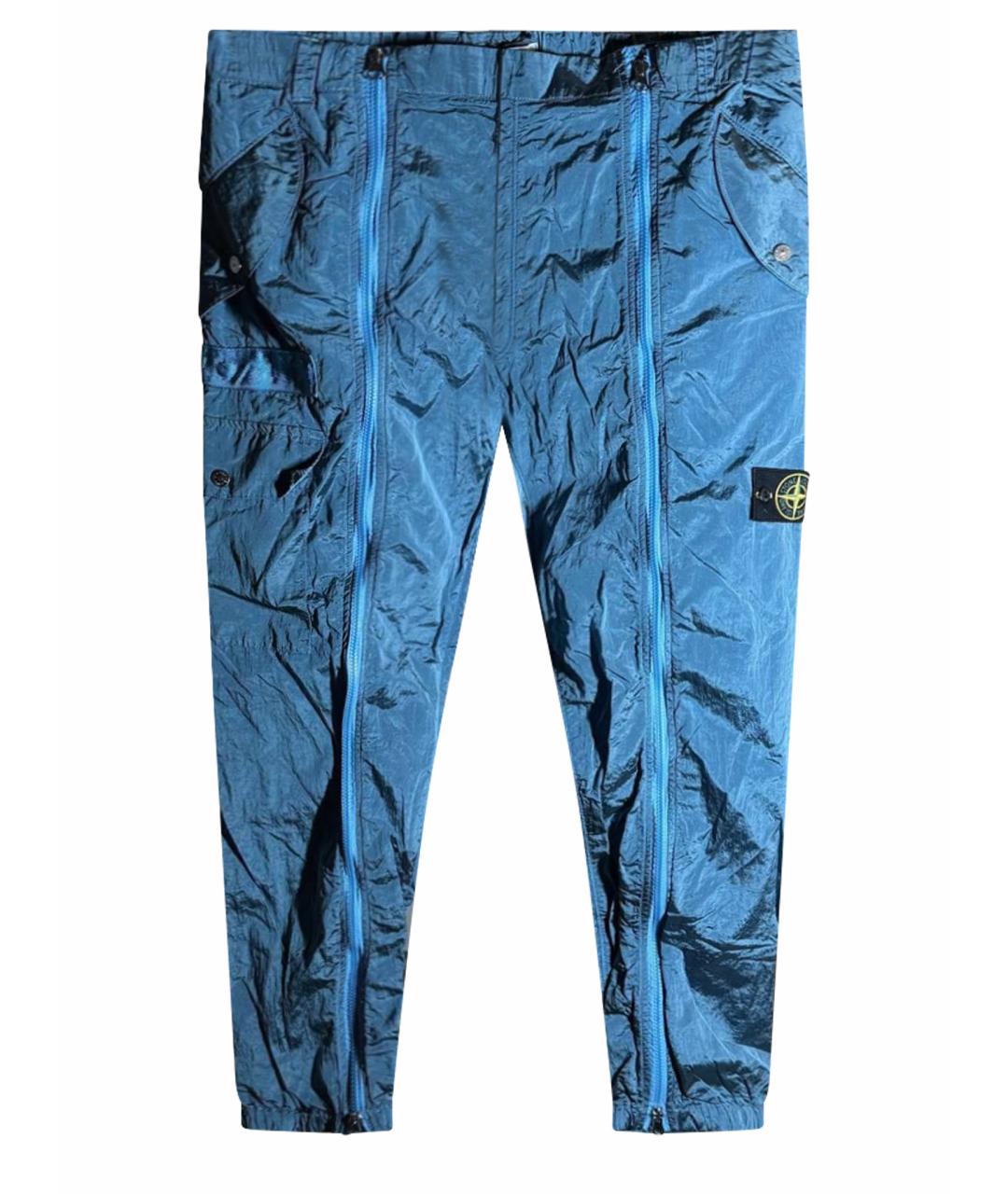 STONE ISLAND Голубые повседневные брюки, фото 1