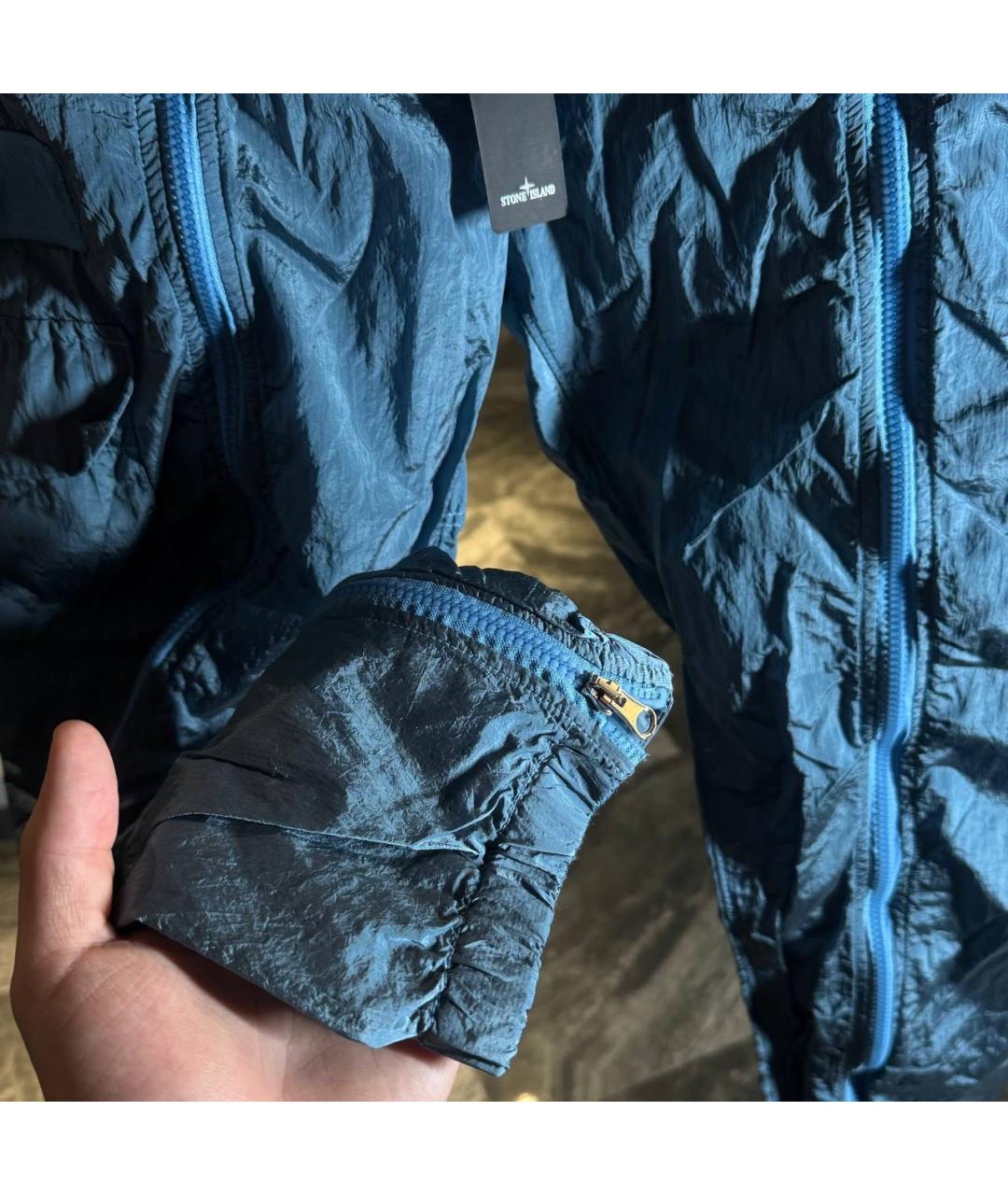 STONE ISLAND Голубые повседневные брюки, фото 4