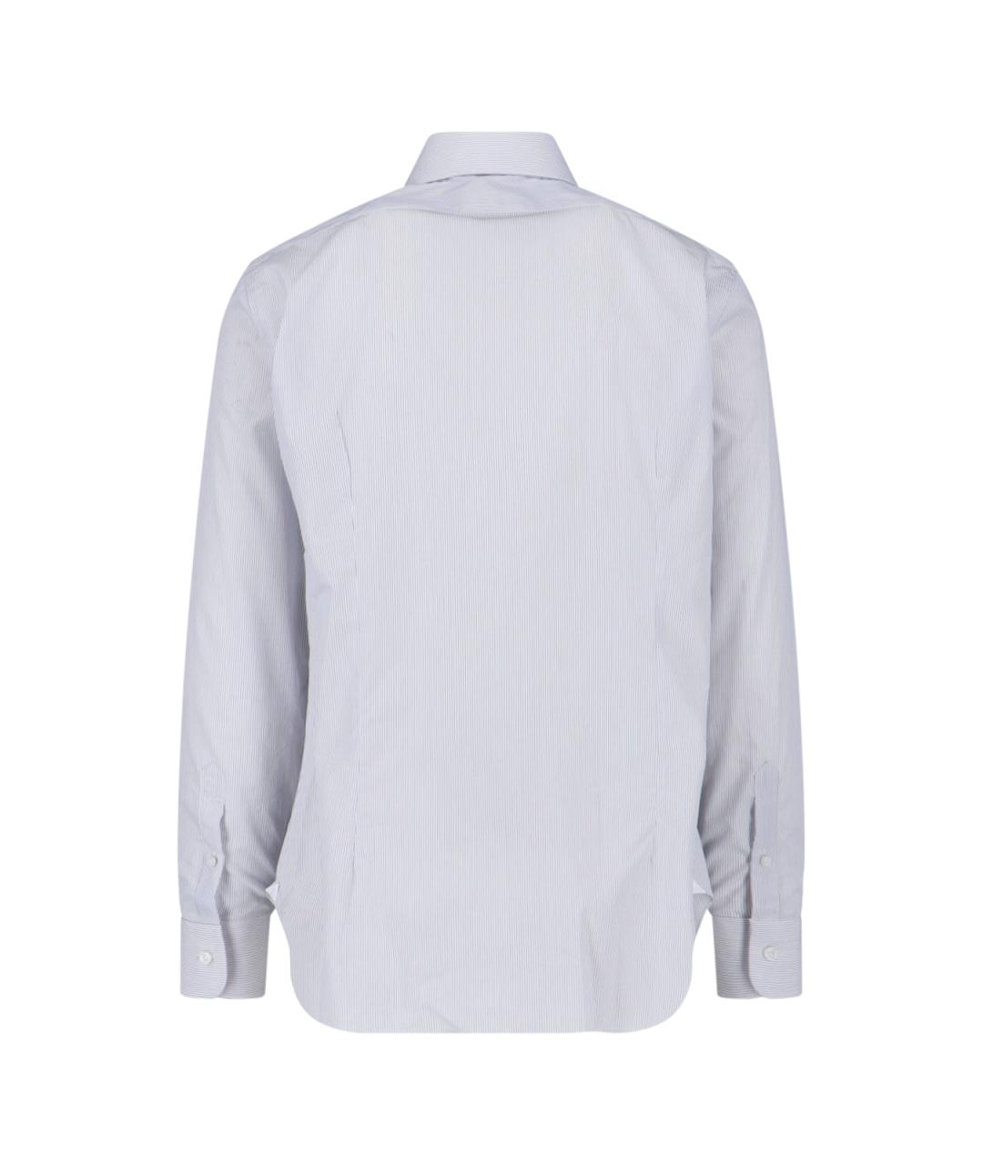 BARBA Белая хлопковая кэжуал рубашка, фото 2