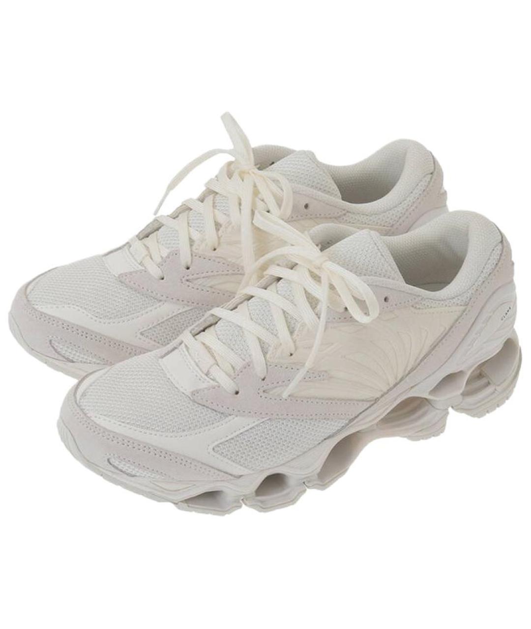 MIZUNO Бежевые кожаные кроссовки, фото 2