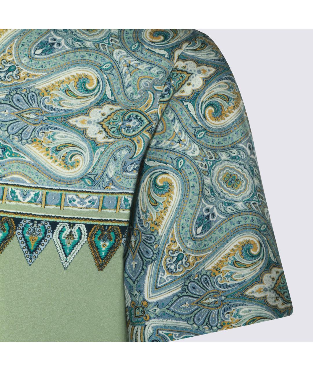 ETRO Зеленая хлопковая футболка, фото 3