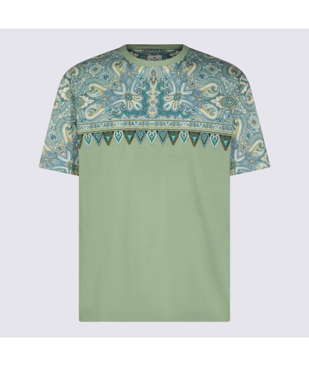ETRO Зеленая хлопковая футболка, фото 4
