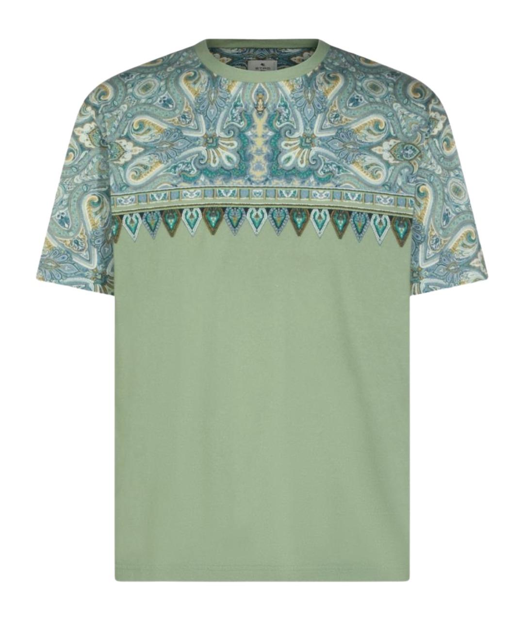 ETRO Зеленая хлопковая футболка, фото 1