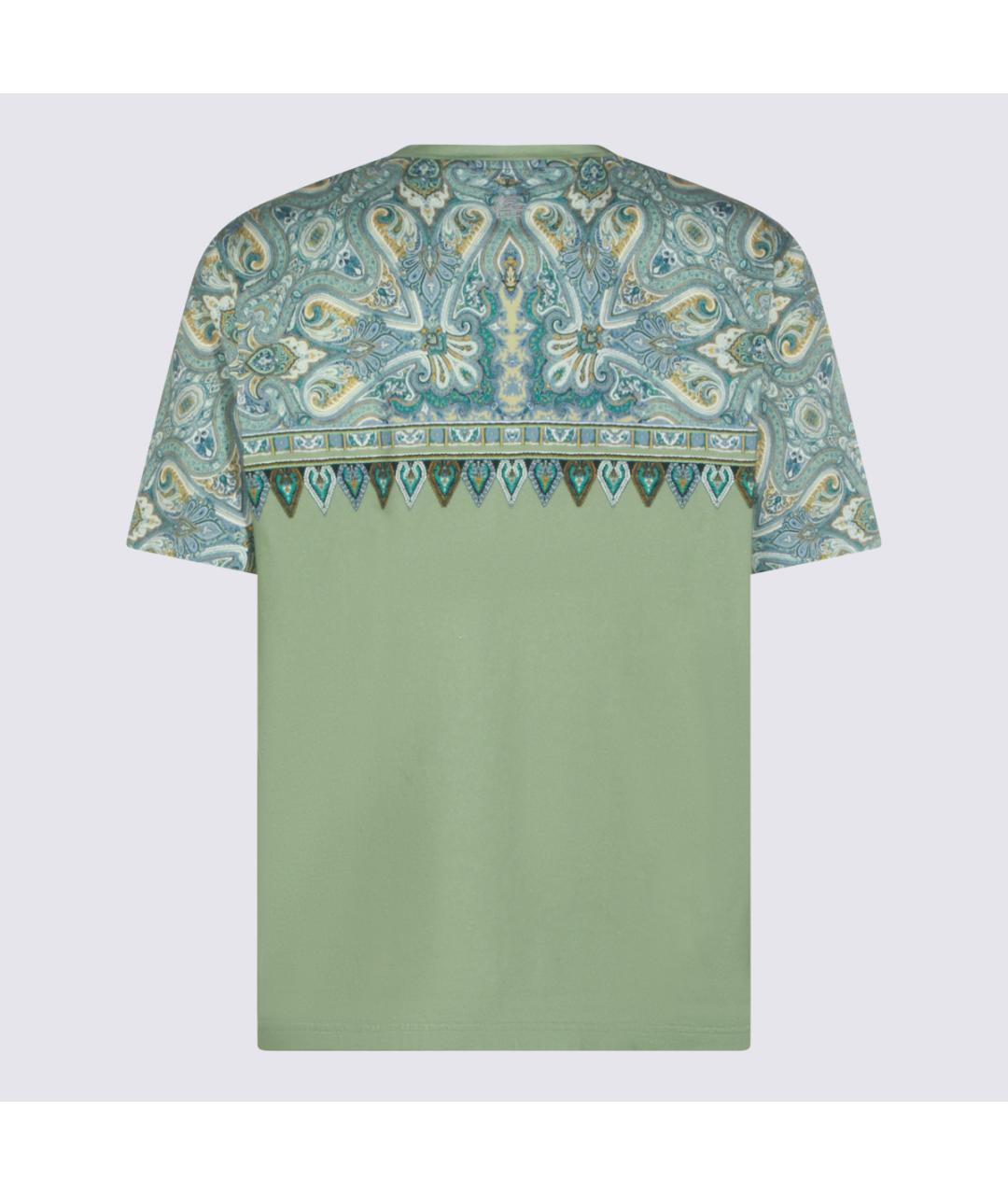 ETRO Зеленая хлопковая футболка, фото 2