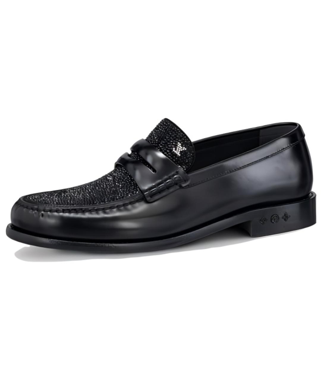 LOUIS VUITTON Черные лоферы, фото 2