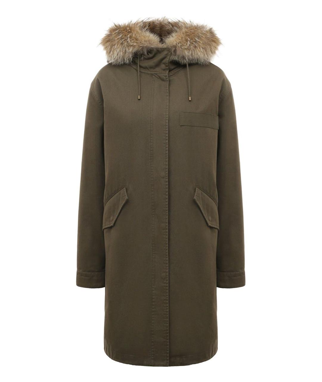 ARMY YVES SALOMON Хаки хлопковая парка, фото 9