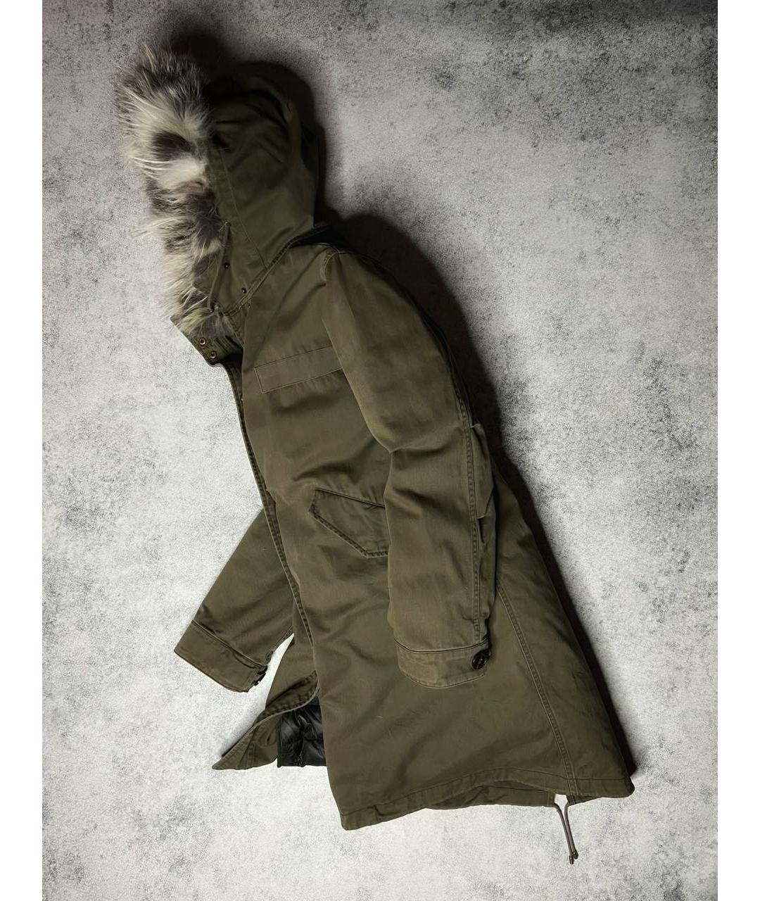 ARMY YVES SALOMON Хаки хлопковая парка, фото 5