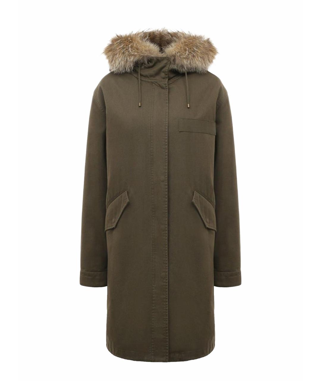 ARMY YVES SALOMON Хаки хлопковая парка, фото 1