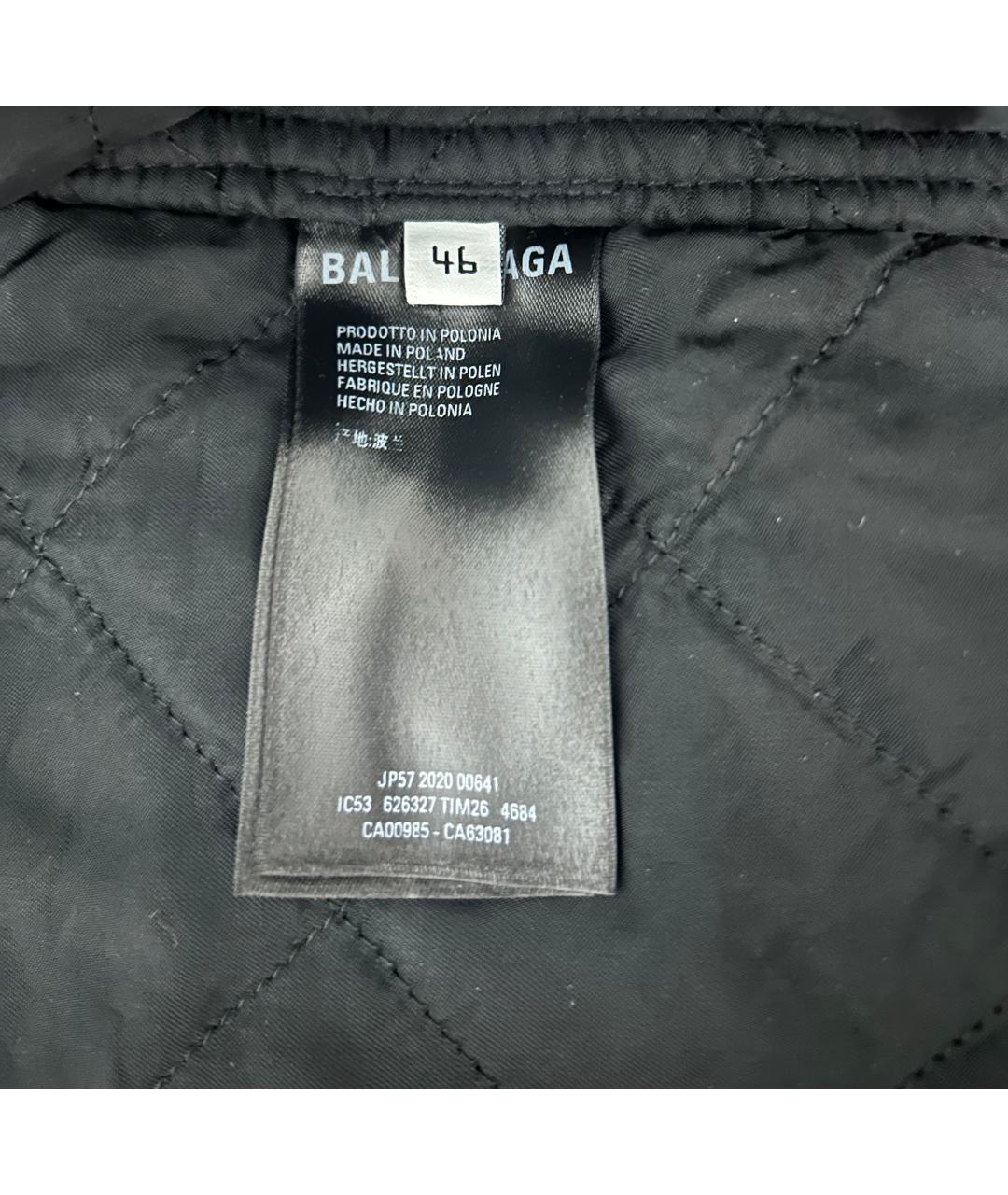 BALENCIAGA Синяя хлопко-полиэстеровая кэжуал рубашка, фото 7