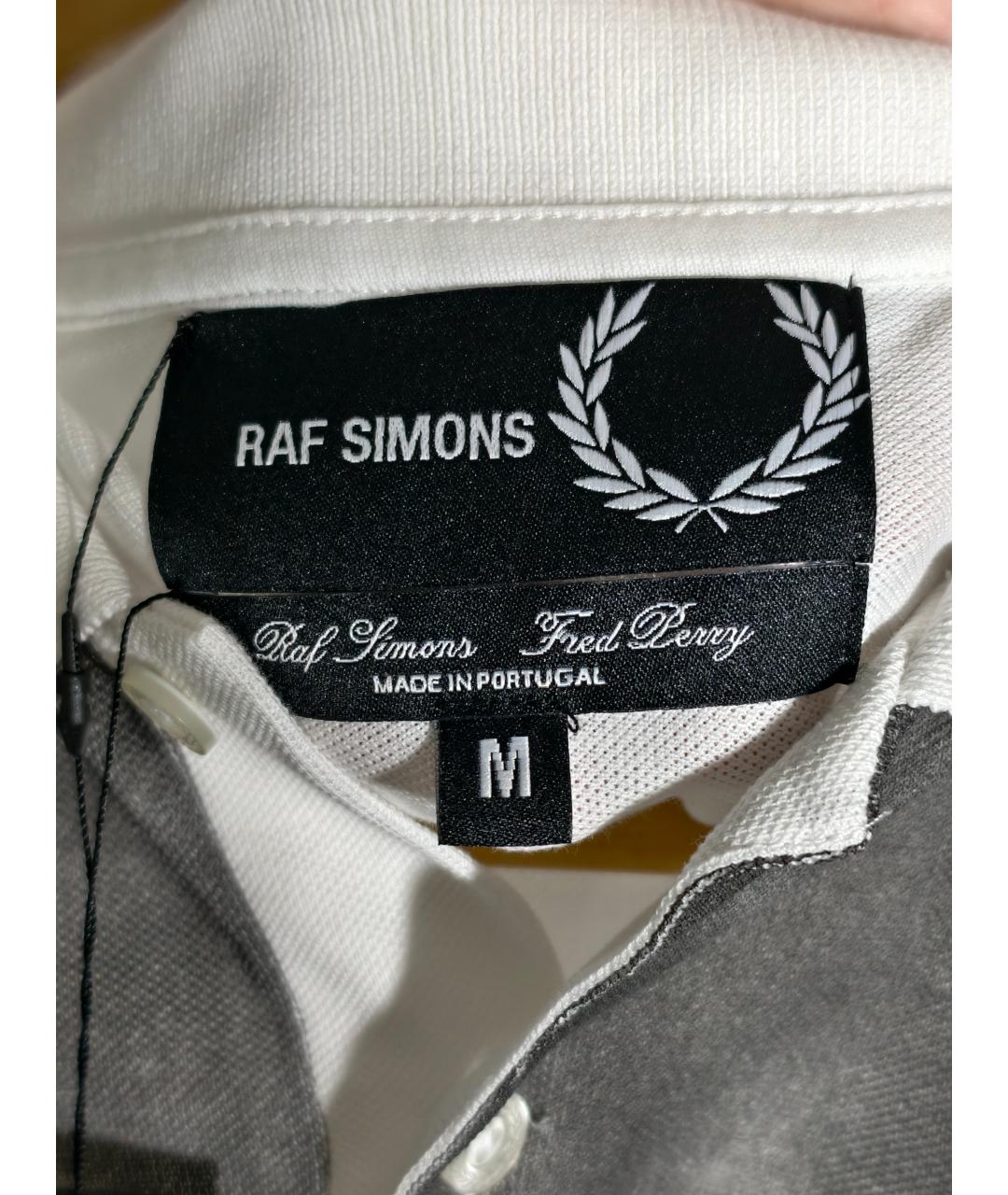 RAF SIMONS Белая хлопковая футболка, фото 5