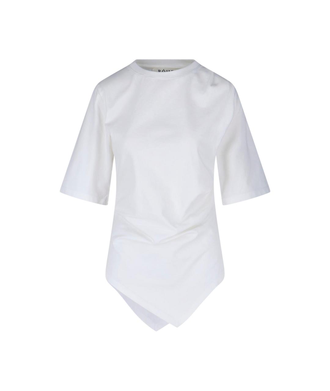 ROHE Белая хлопковая футболка, фото 1