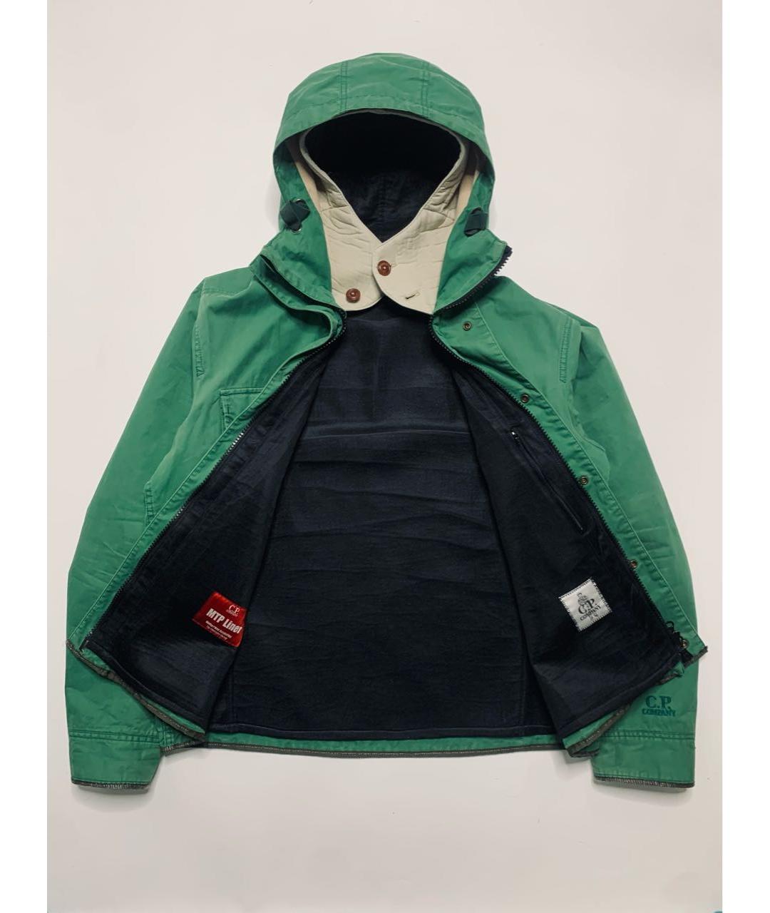 CP COMPANY Зеленая хлопковая куртка, фото 2