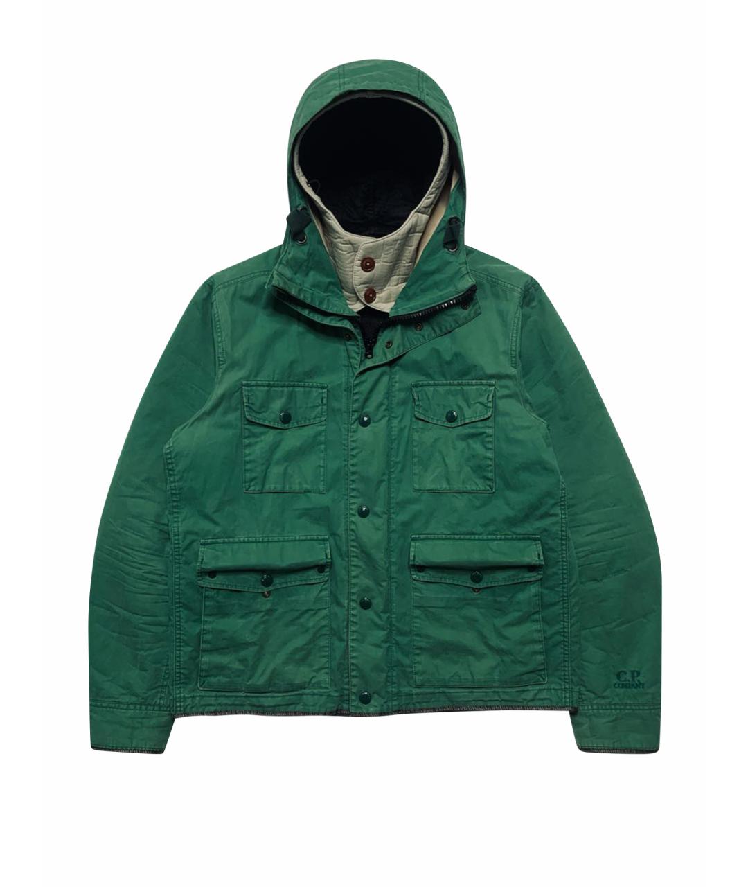 CP COMPANY Зеленая хлопковая куртка, фото 1