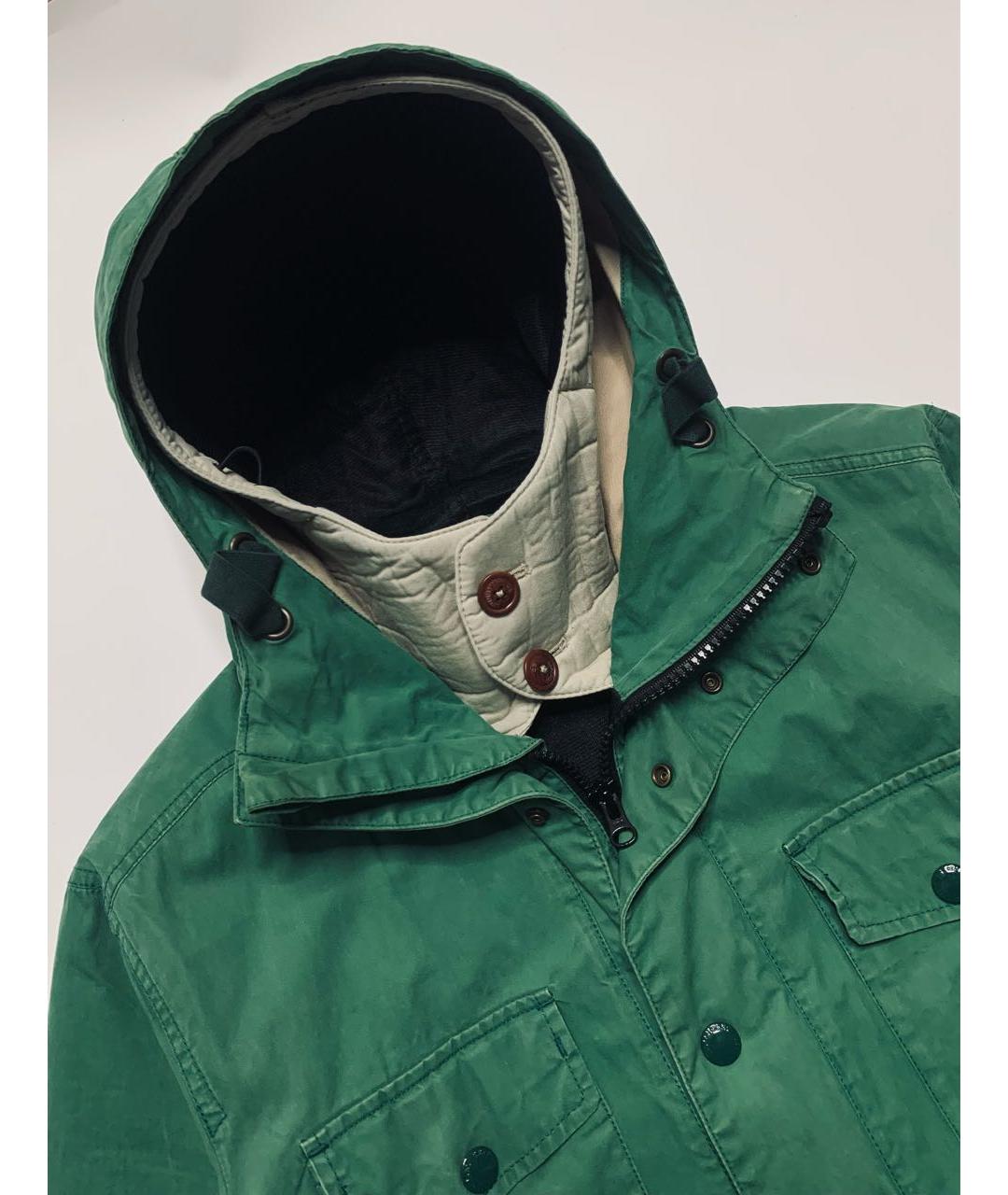 CP COMPANY Зеленая хлопковая куртка, фото 4