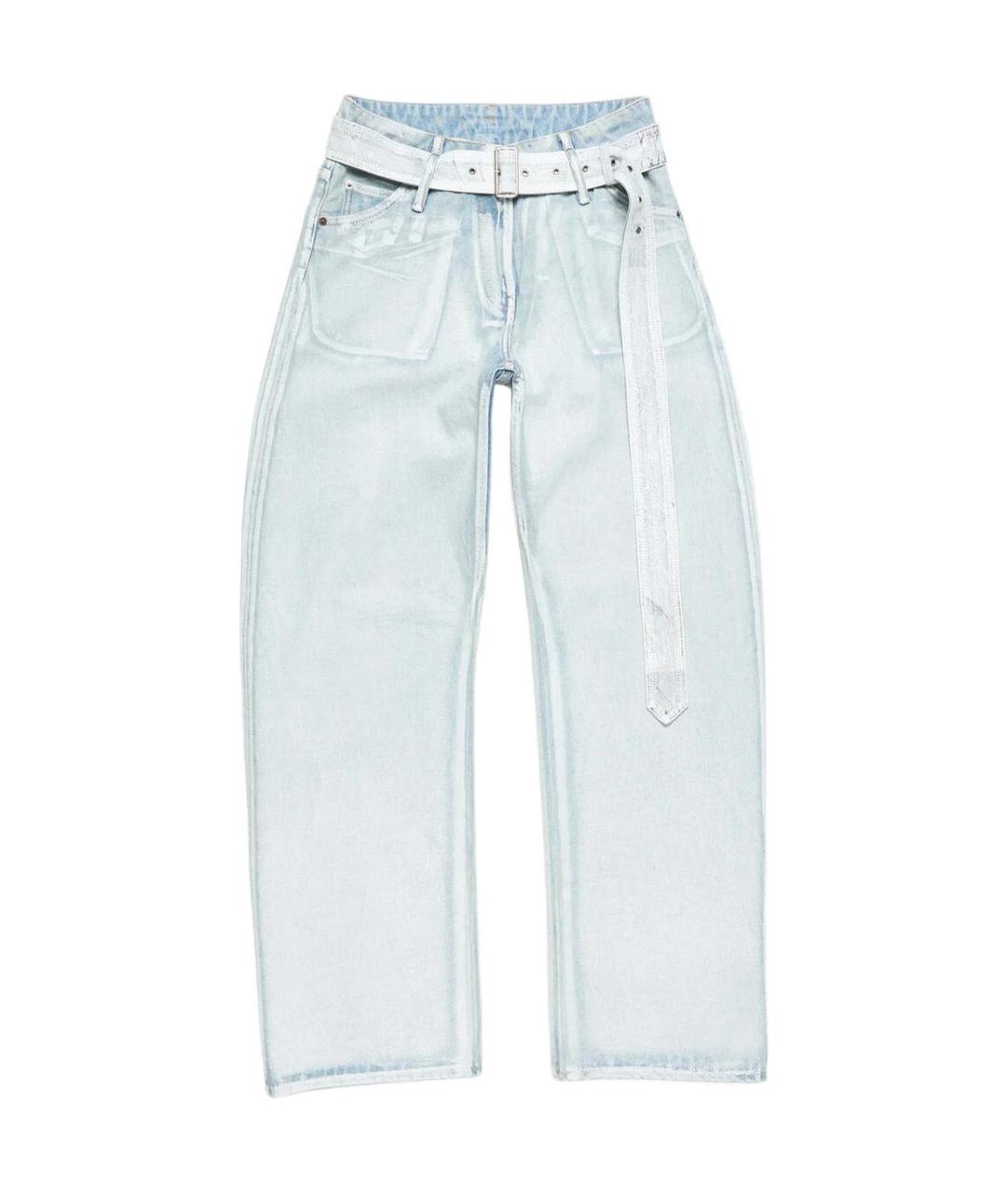 ACNE STUDIOS Голубые прямые джинсы, фото 1