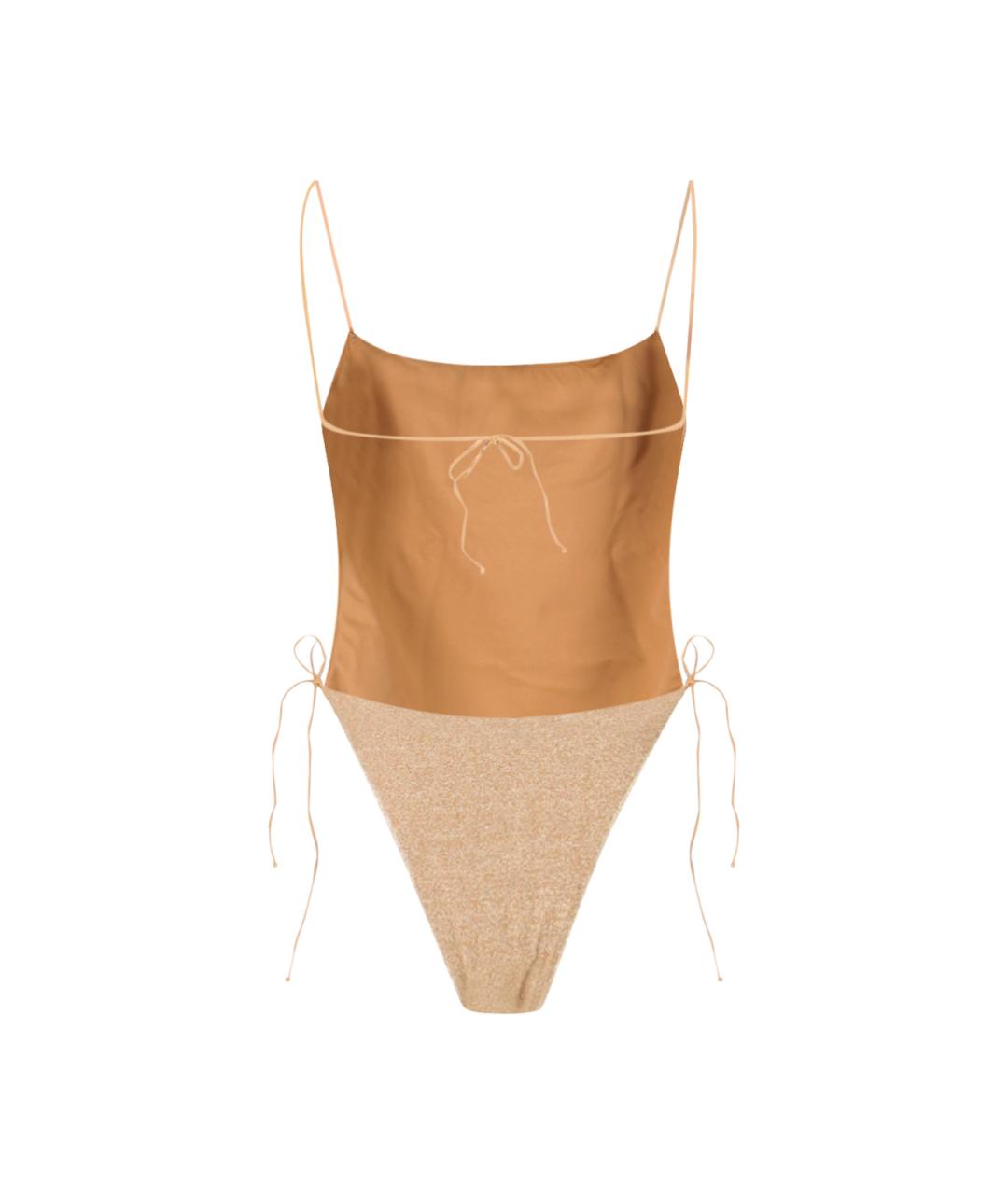 OSEREE Золотой полиамидовый купальник, фото 2