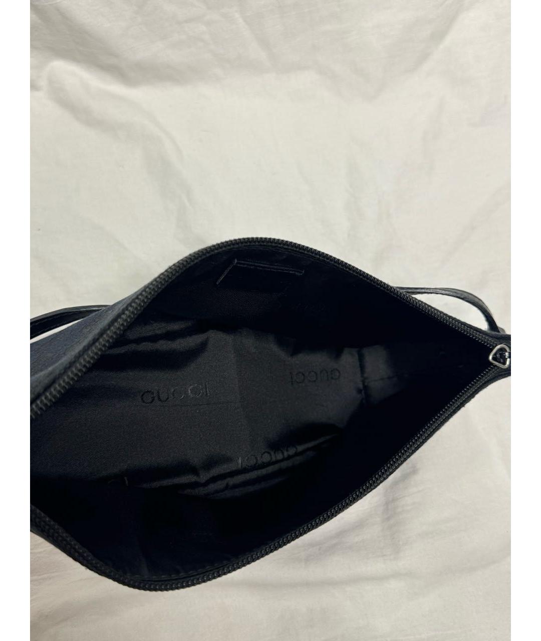 GUCCI Темно-синяя тканевая сумка с короткими ручками, фото 8