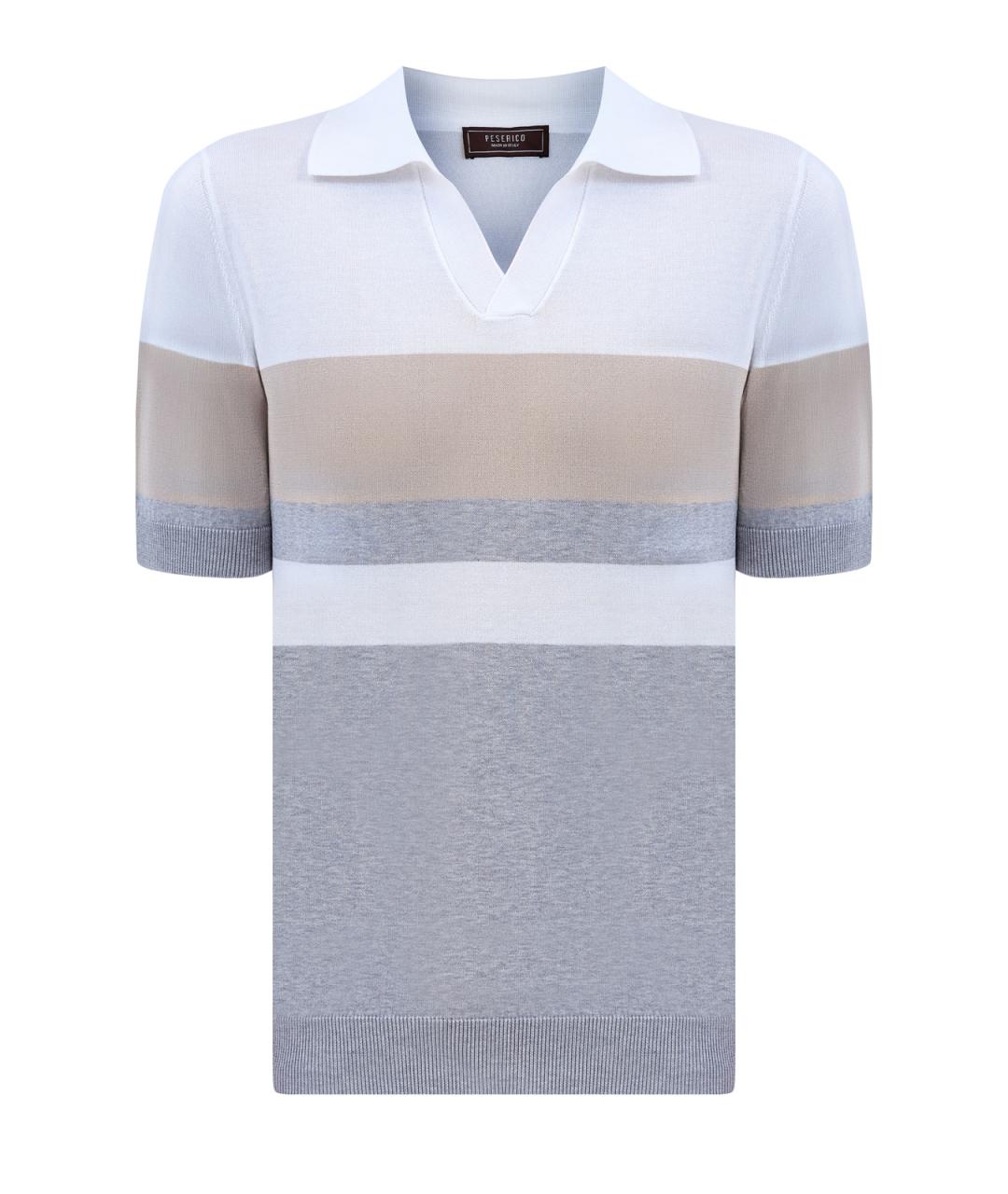 PESERICO Мульти хлопковое поло с коротким рукавом, фото 1