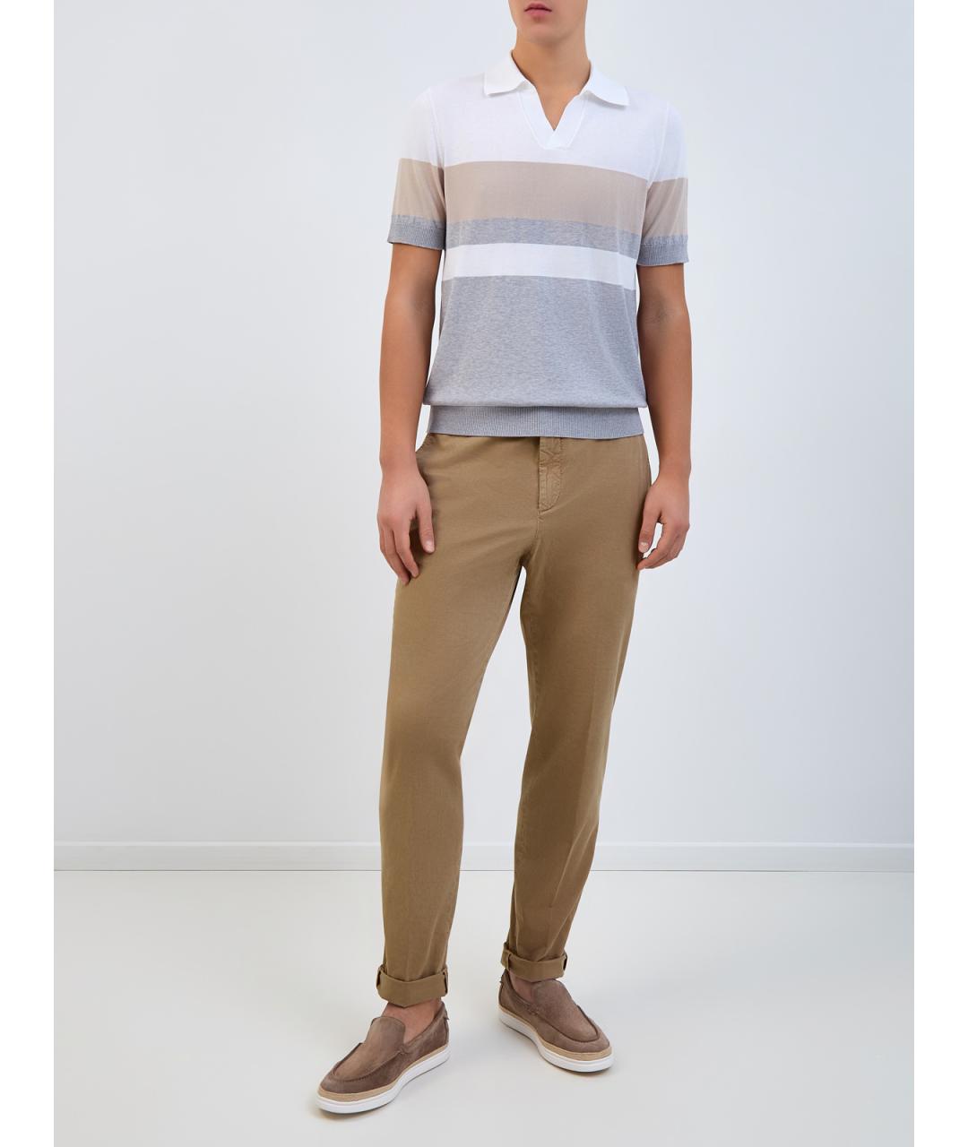 PESERICO Мульти хлопковое поло с коротким рукавом, фото 2