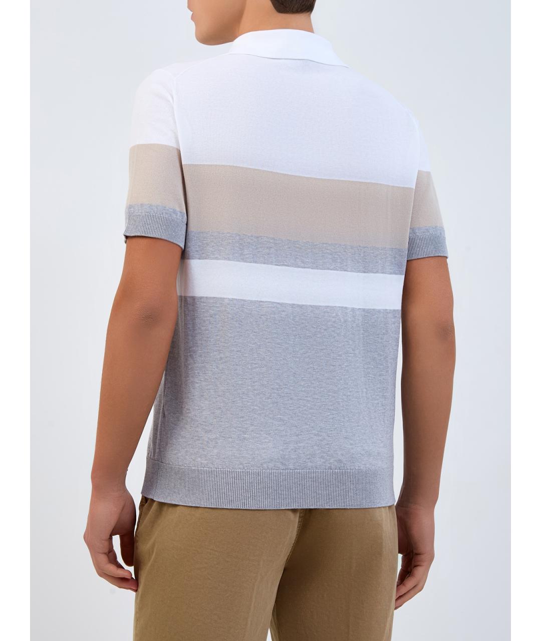 PESERICO Мульти хлопковое поло с коротким рукавом, фото 4