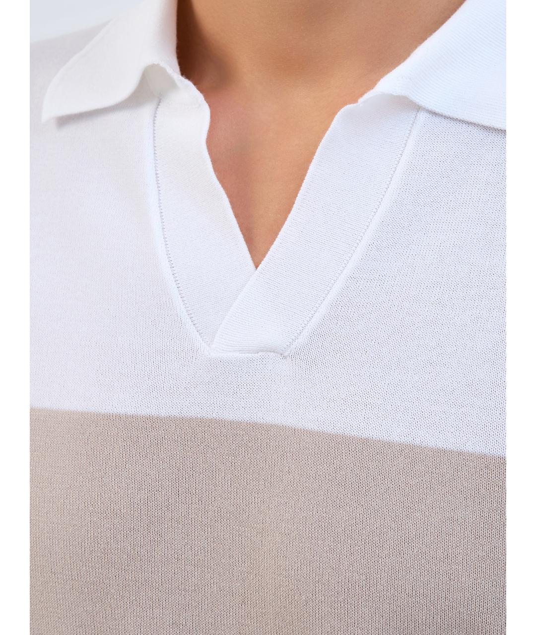 PESERICO Мульти хлопковое поло с коротким рукавом, фото 5