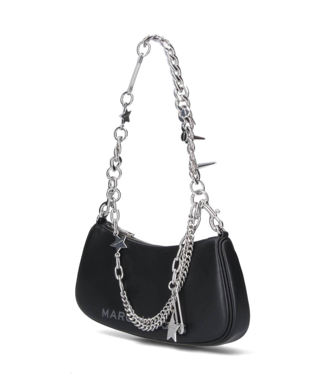 MARC JACOBS Черная кожаная сумка через плечо, фото 2