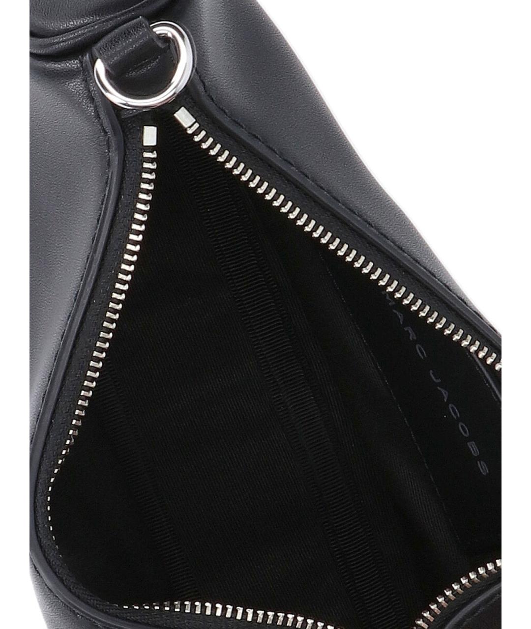 MARC JACOBS Черная кожаная сумка через плечо, фото 4
