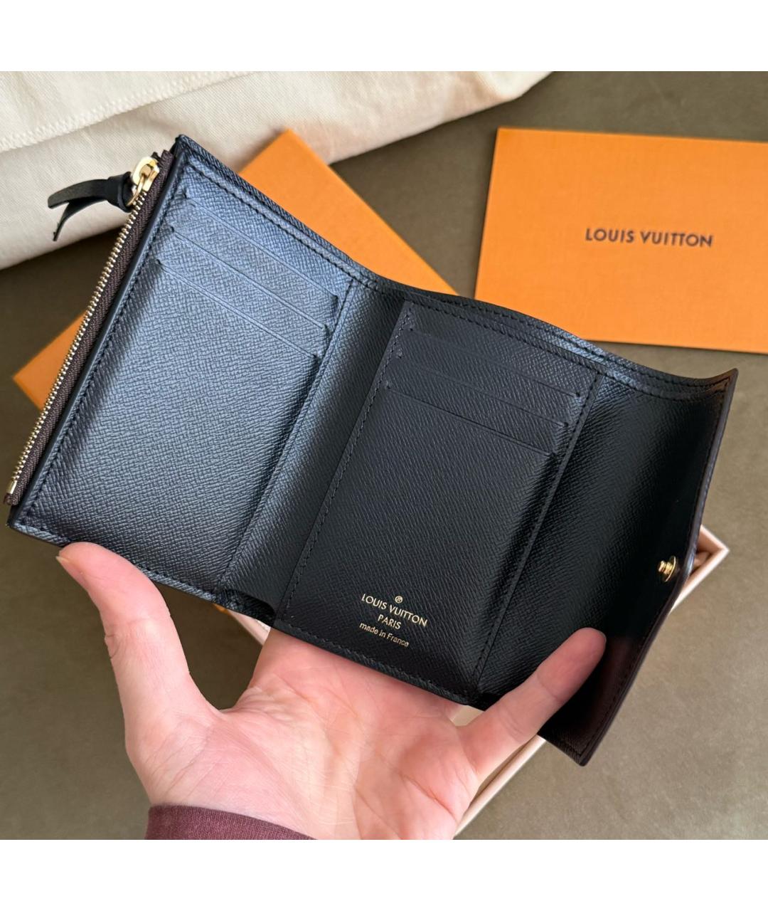 LOUIS VUITTON Коричневый кошелек, фото 4