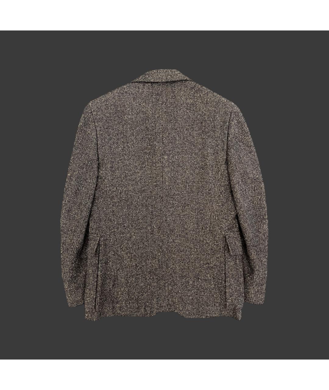 COMME DES GARÇONS Коричневый хлопковый пиджак, фото 2