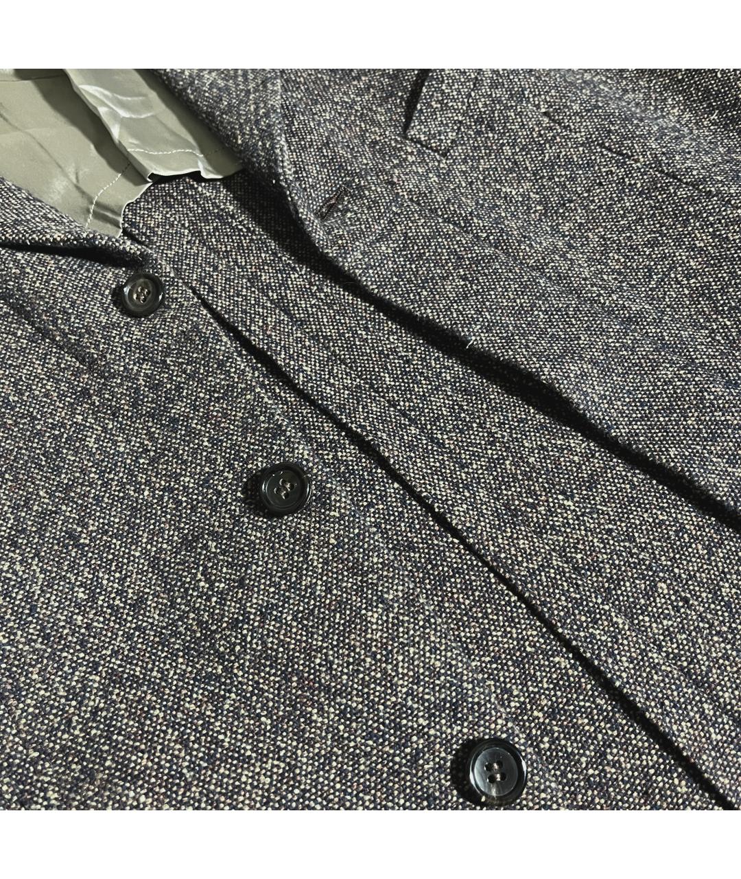 COMME DES GARÇONS Коричневый хлопковый пиджак, фото 4