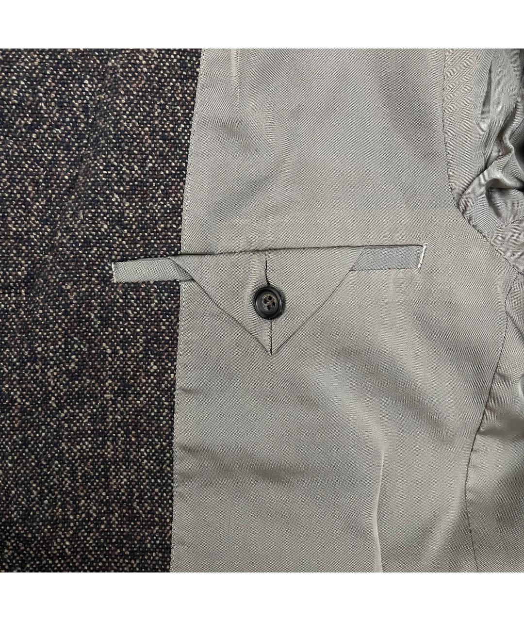 COMME DES GARÇONS Коричневый хлопковый пиджак, фото 7