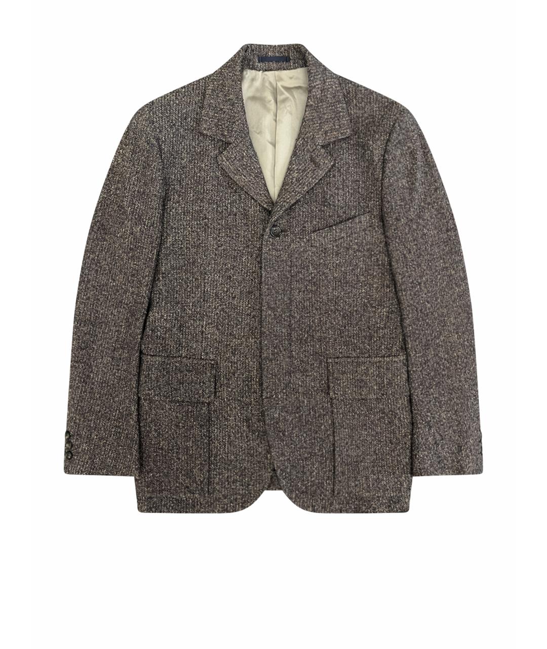 COMME DES GARÇONS Коричневый хлопковый пиджак, фото 1