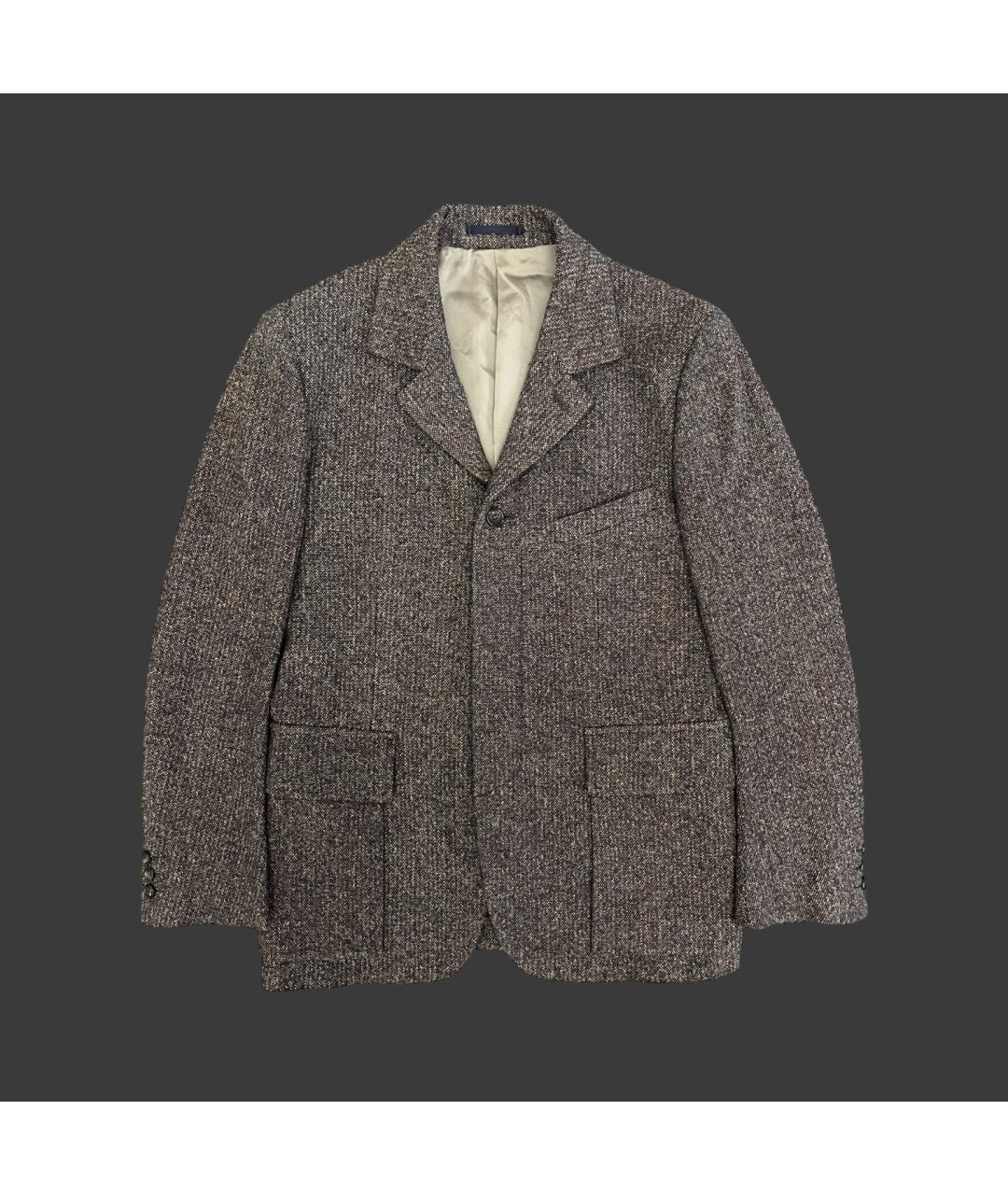 COMME DES GARÇONS Коричневый хлопковый пиджак, фото 10