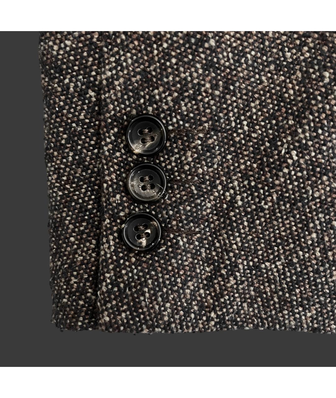 COMME DES GARÇONS Коричневый хлопковый пиджак, фото 3