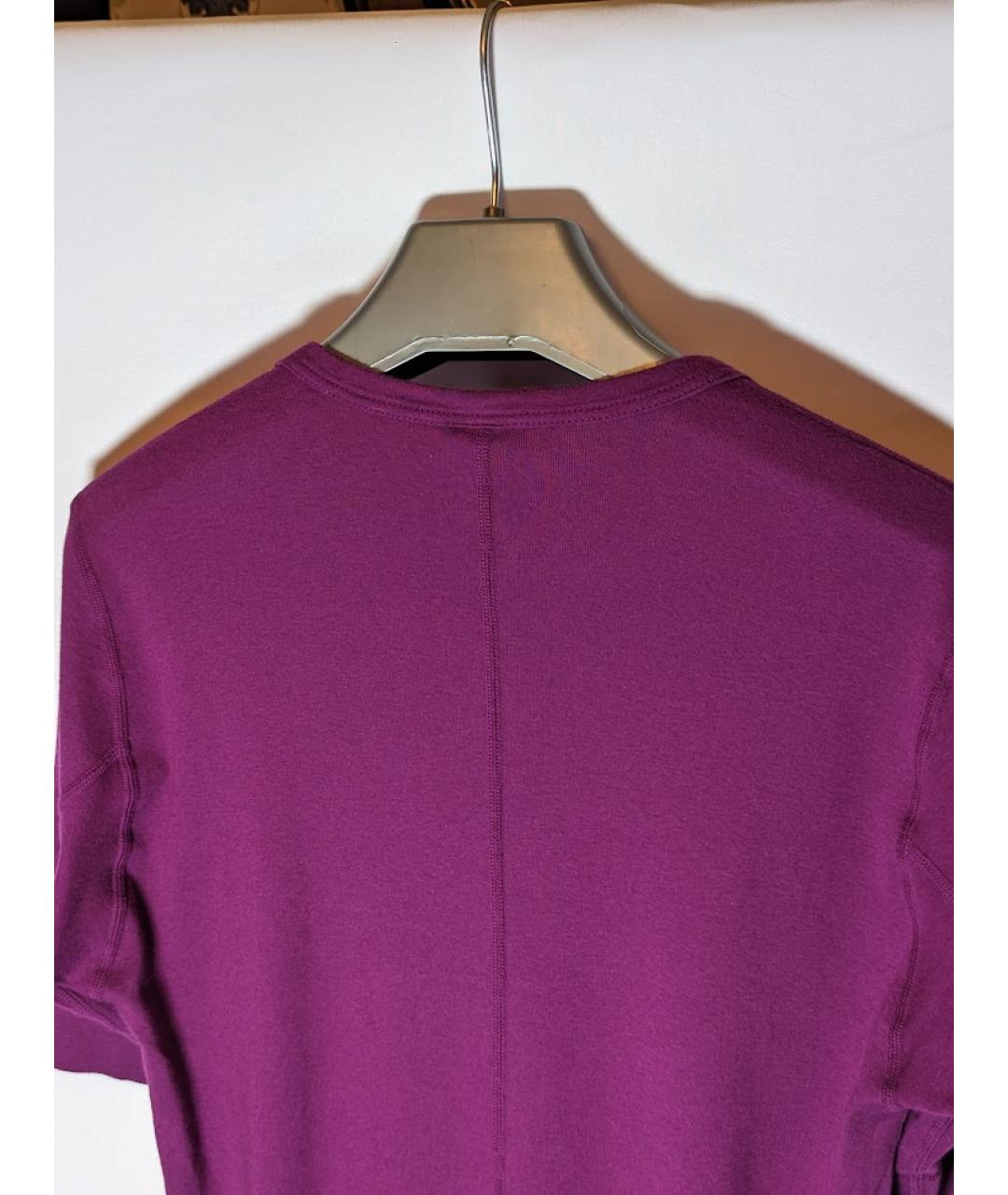 ATTACHMENT Фиолетовая хлопковая футболка, фото 3