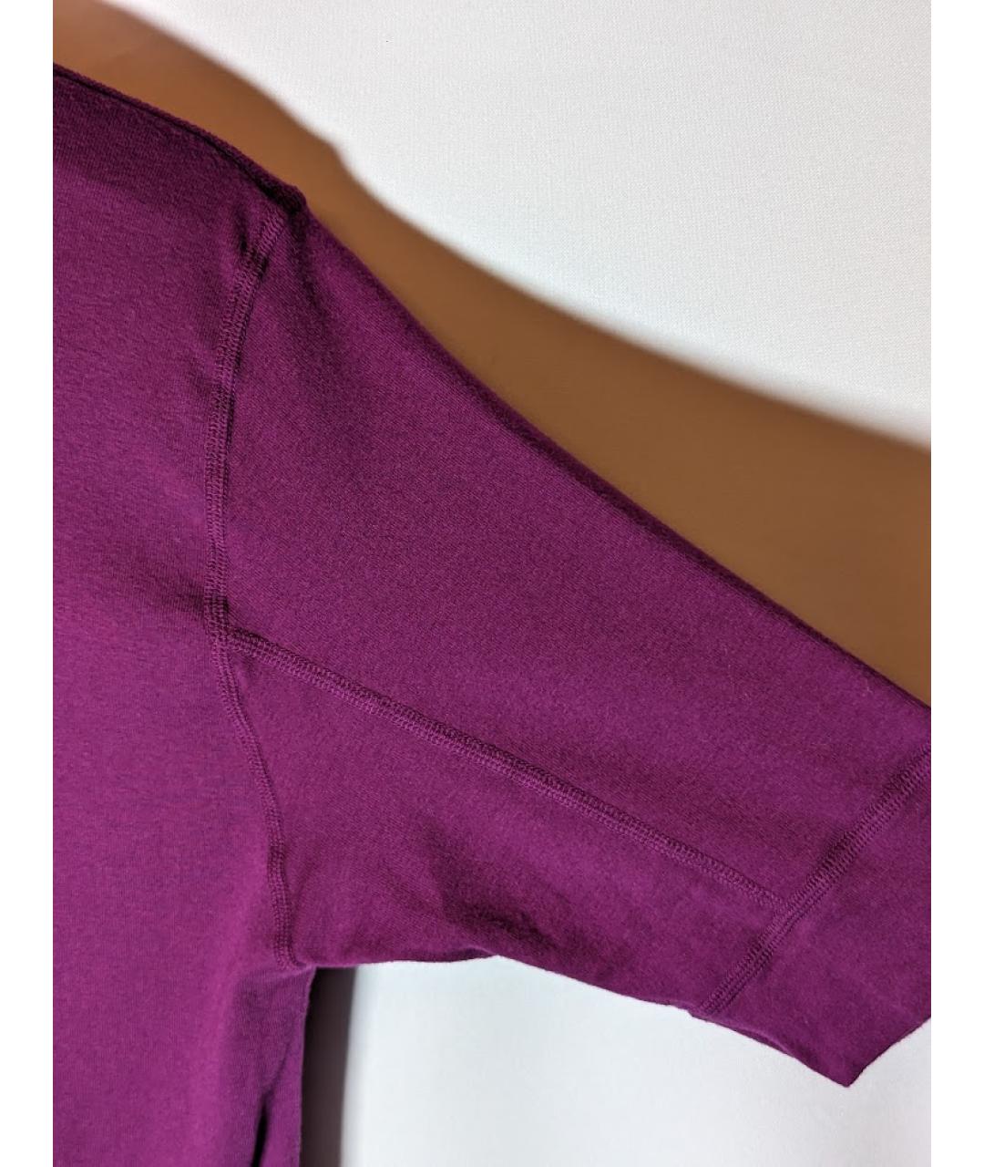 ATTACHMENT Фиолетовая хлопковая футболка, фото 4