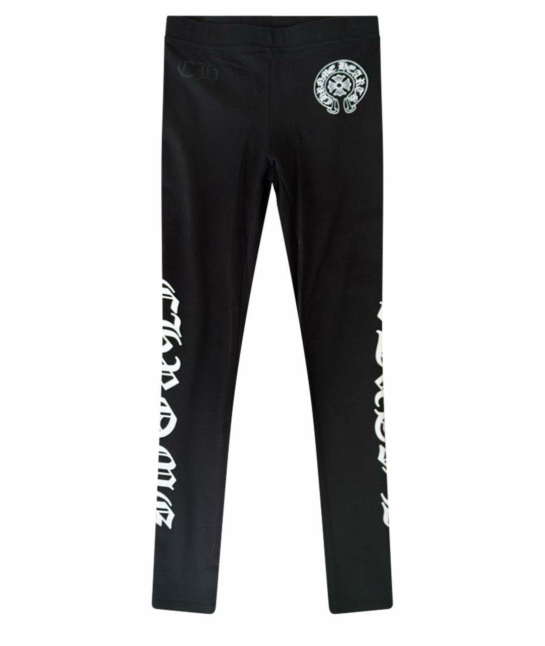 CHROME HEARTS Черные полиамидовые леггинсы и велосипедки, фото 1