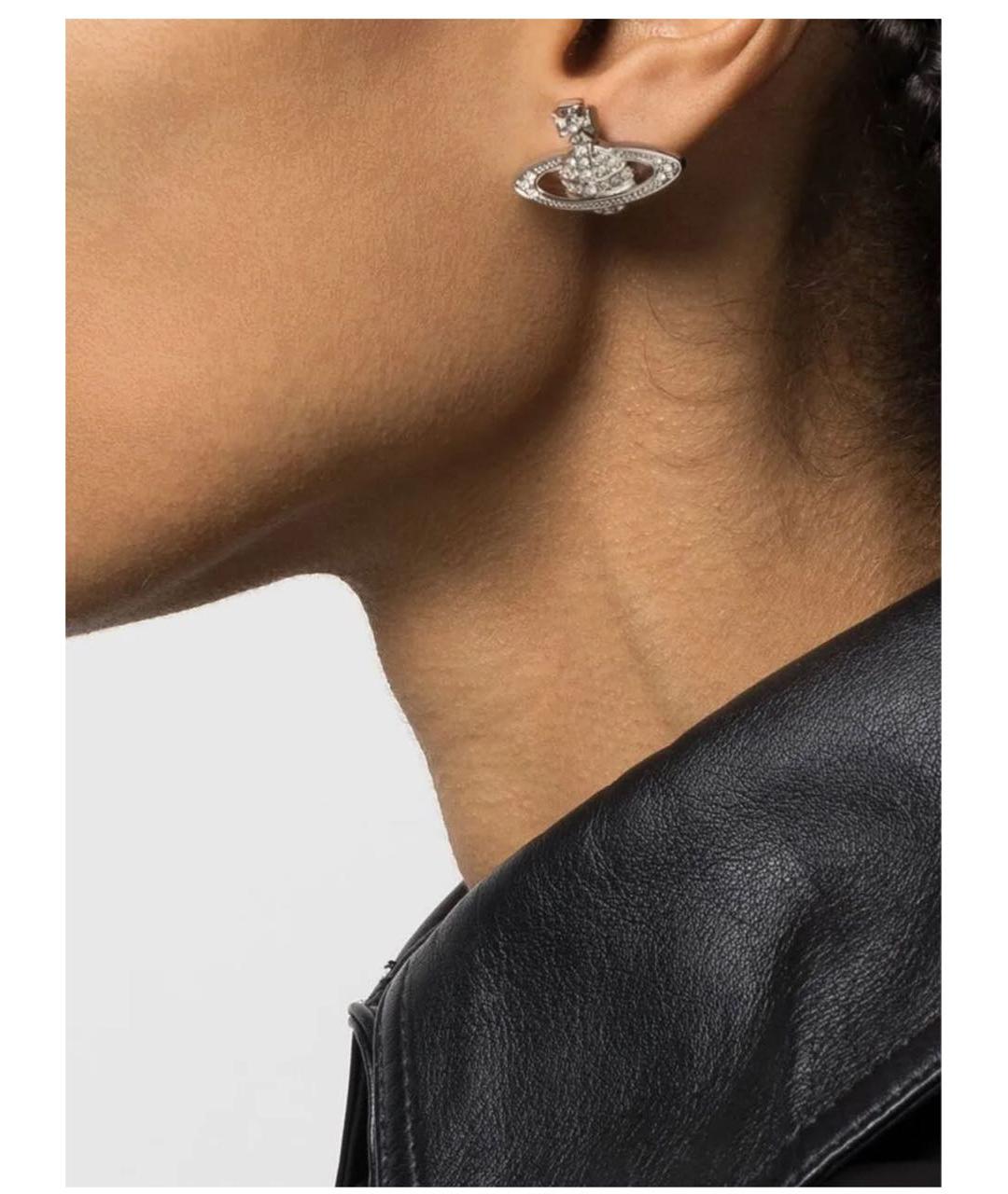 VIVIENNE WESTWOOD Серебряные металлические серьги, фото 4