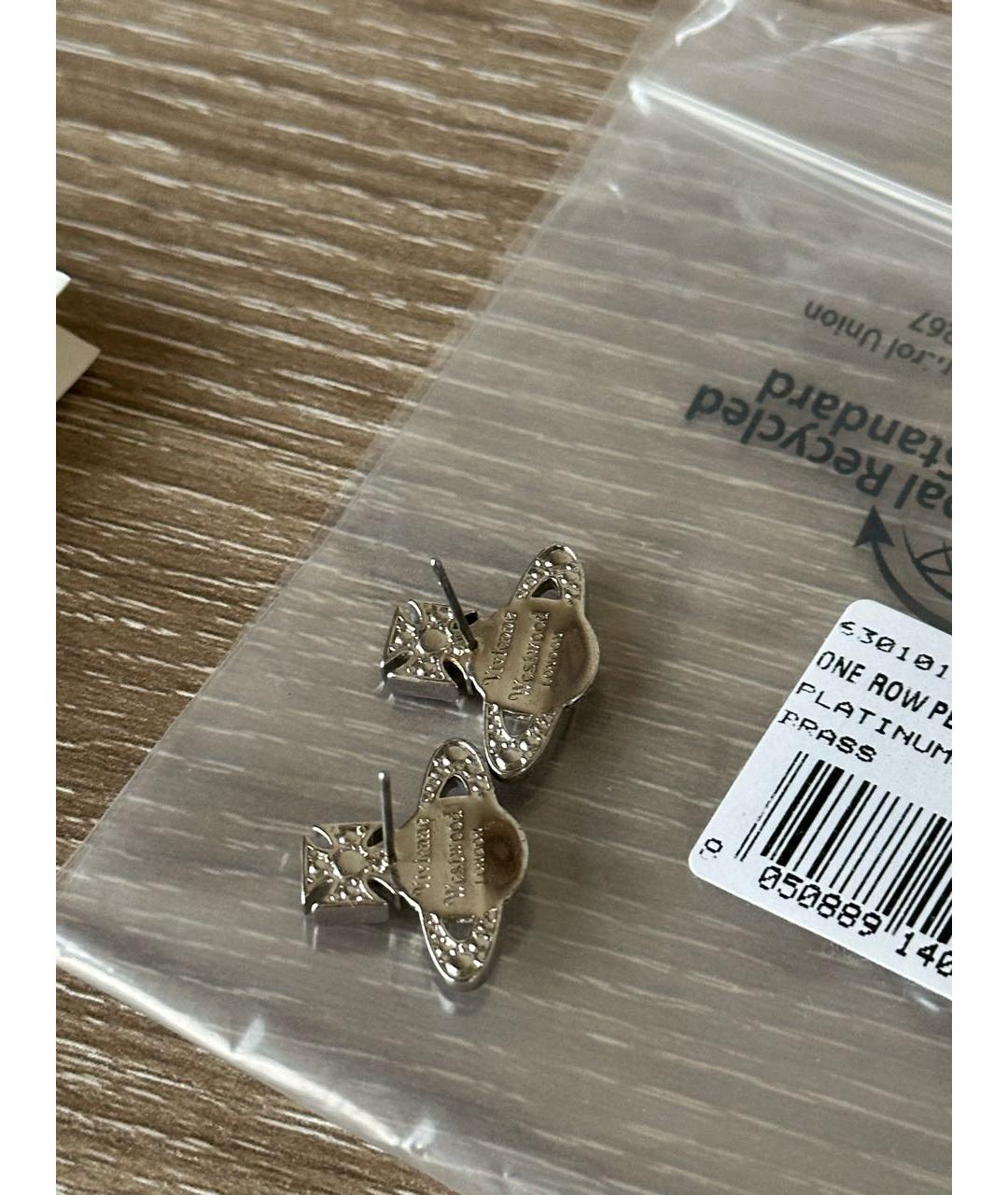 VIVIENNE WESTWOOD Серебряные металлические серьги, фото 2