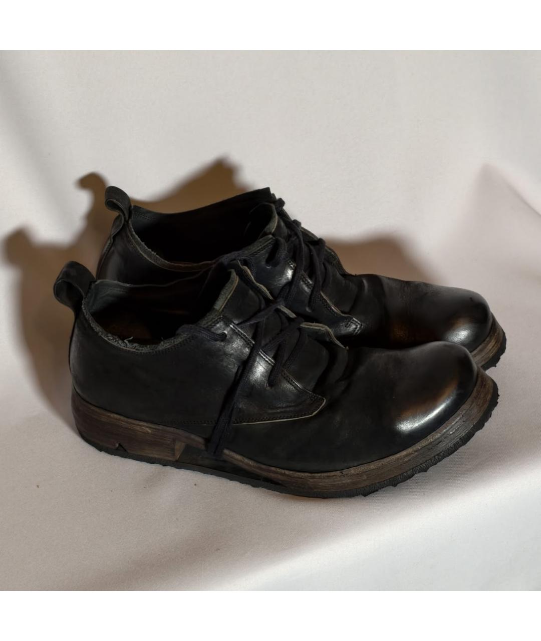 BORIS BIDJAN Черные кожаные туфли, фото 2