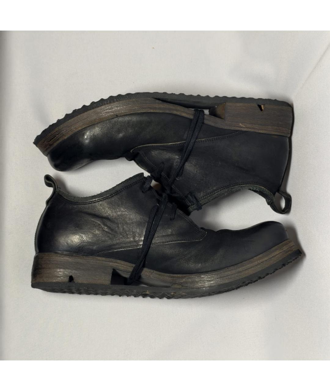 BORIS BIDJAN Черные кожаные туфли, фото 5