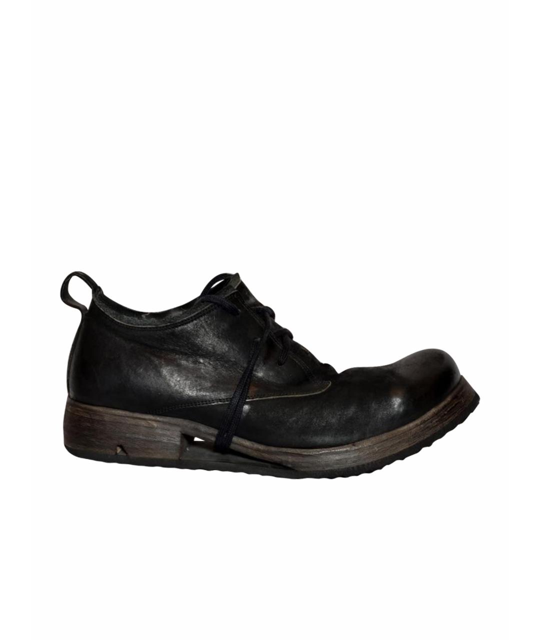 BORIS BIDJAN Черные кожаные туфли, фото 1