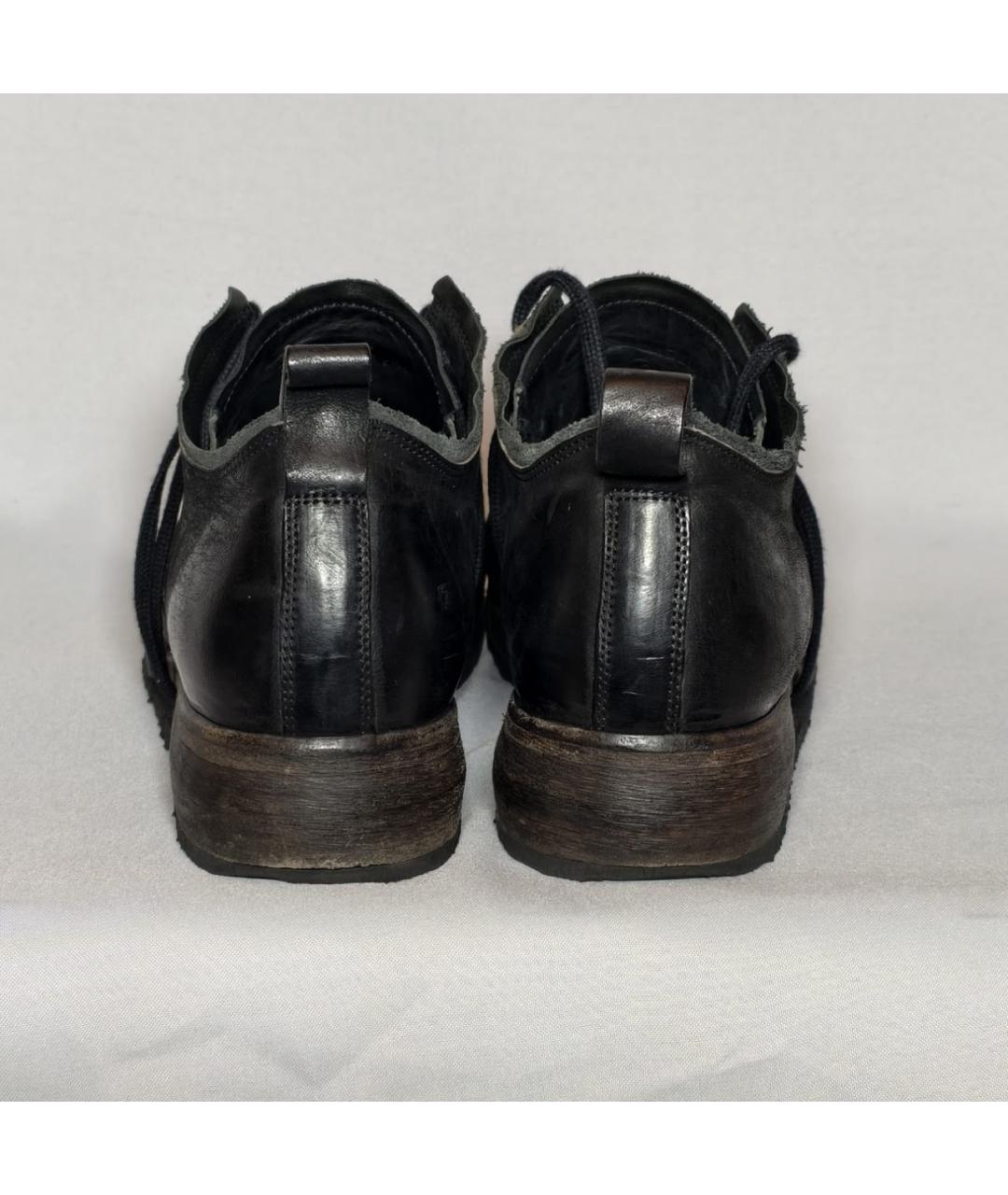 BORIS BIDJAN Черные кожаные туфли, фото 6