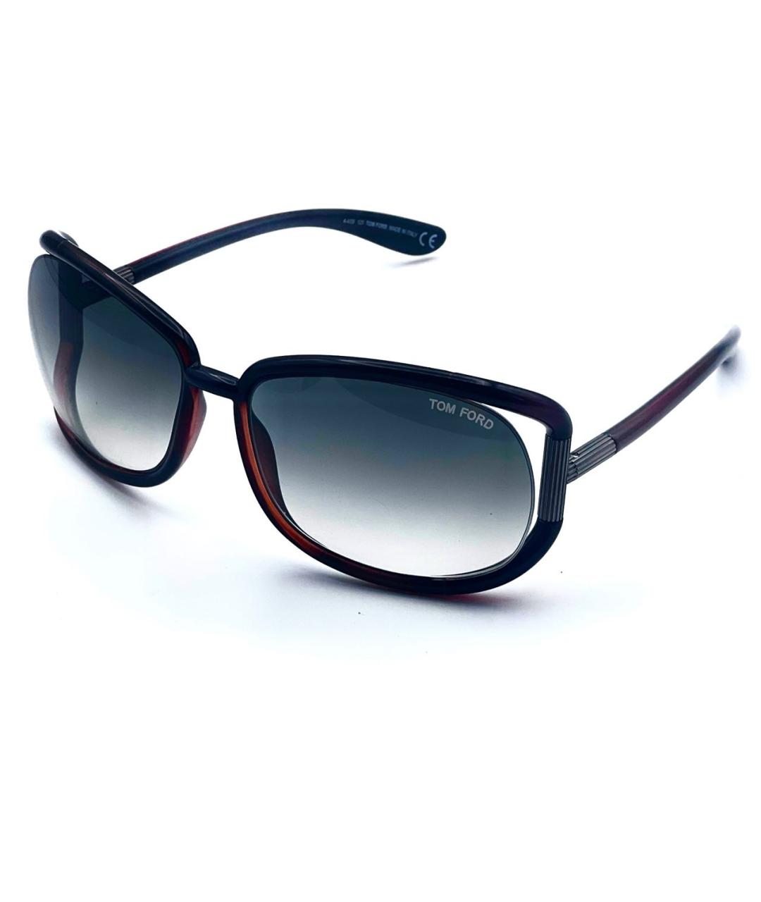 TOM FORD Черные пластиковые солнцезащитные очки, фото 9