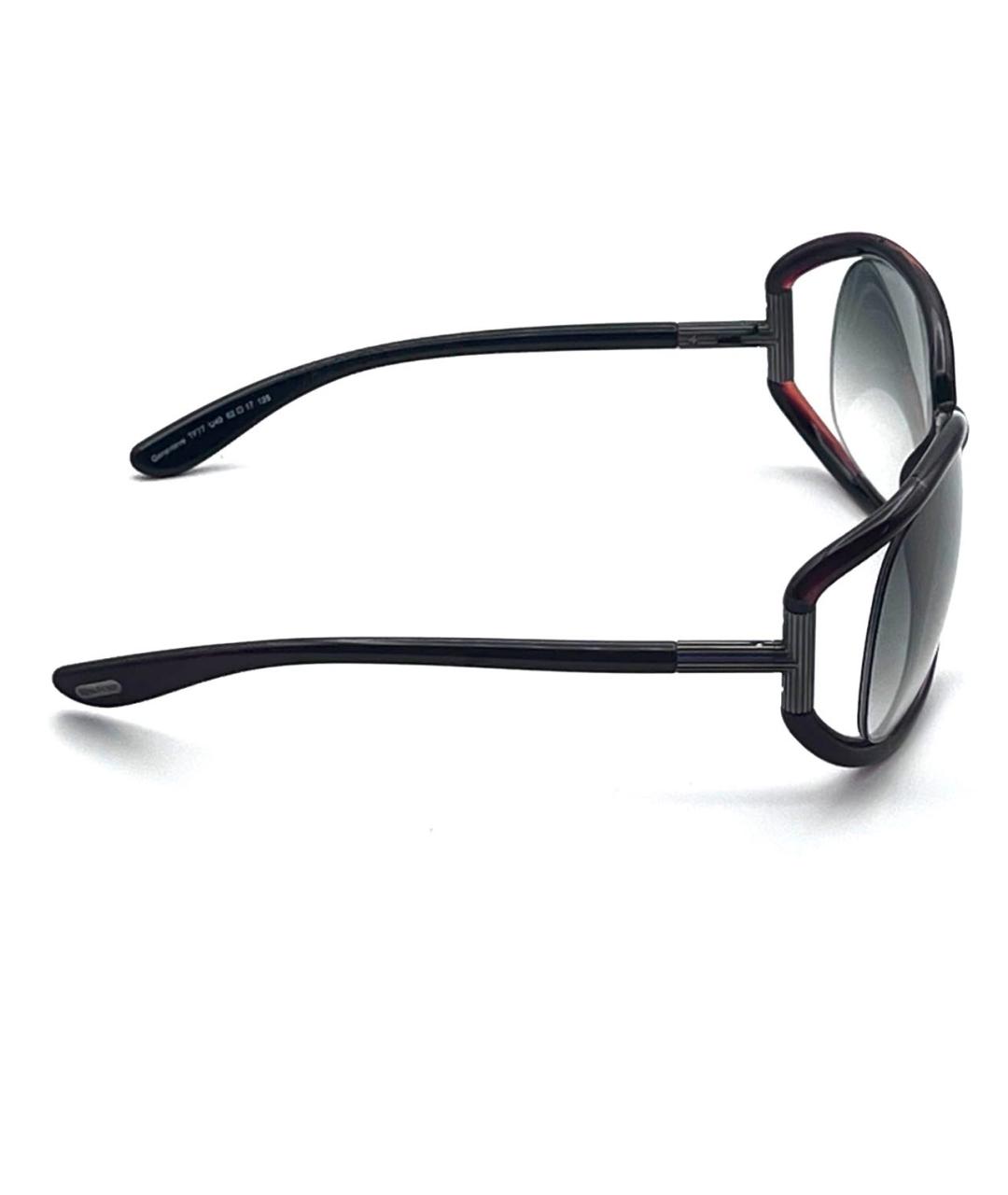 TOM FORD Черные пластиковые солнцезащитные очки, фото 5