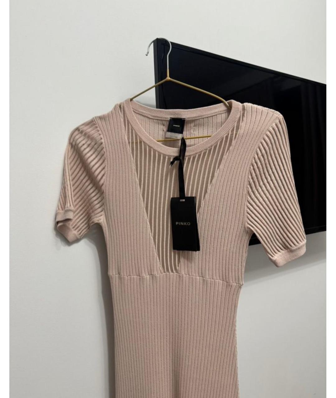 PINKO Розовое вечернее платье, фото 5