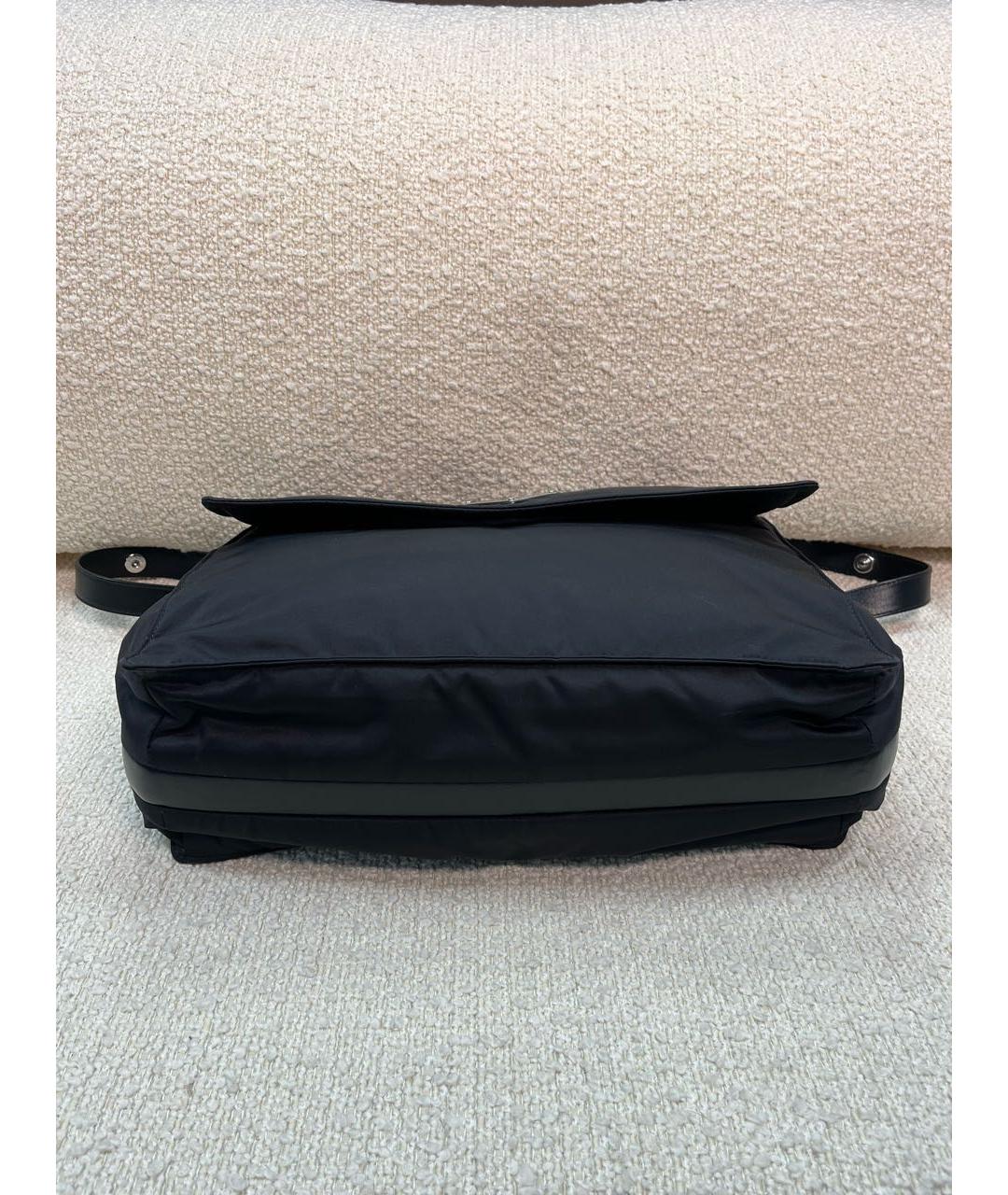 PRADA Черная синтетическая сумка через плечо, фото 6
