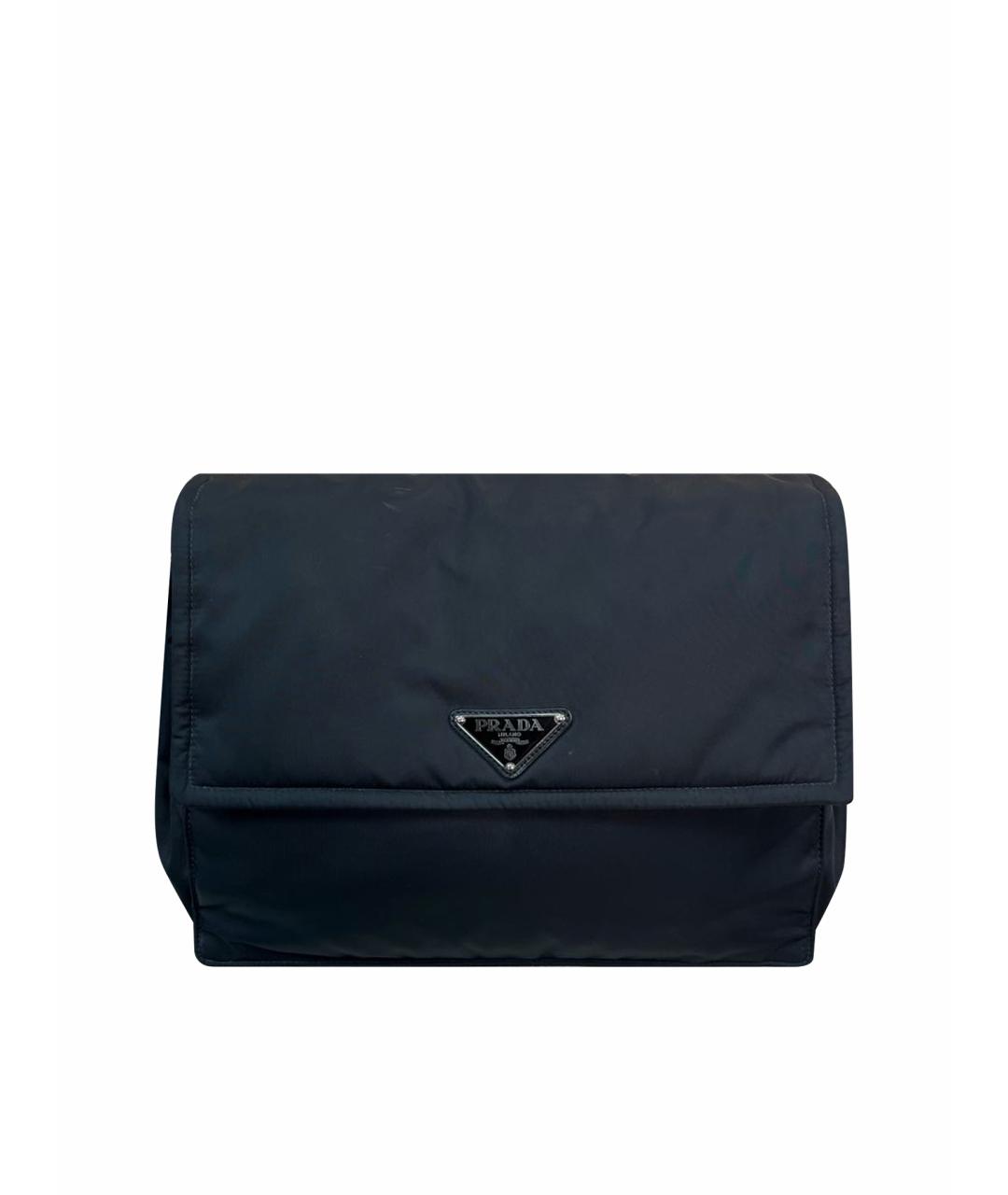 PRADA Черная синтетическая сумка через плечо, фото 1