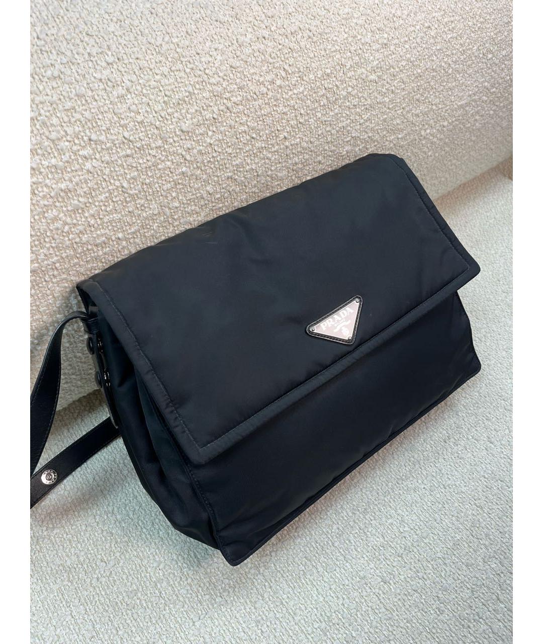 PRADA Черная синтетическая сумка через плечо, фото 2